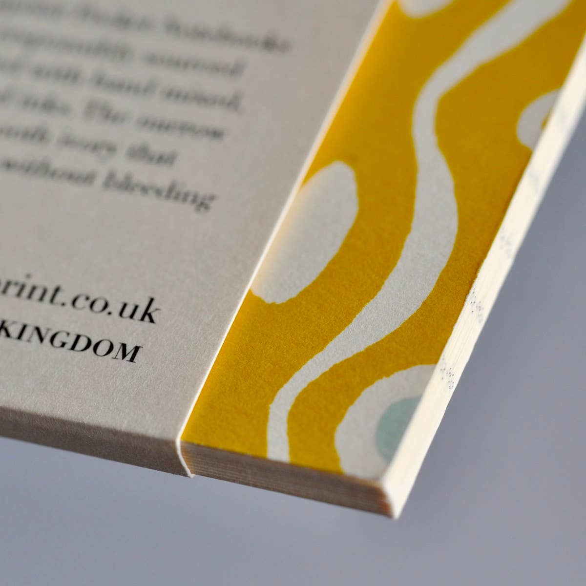 Pocket Notebook Persephone Mustard and Pale Turquoise