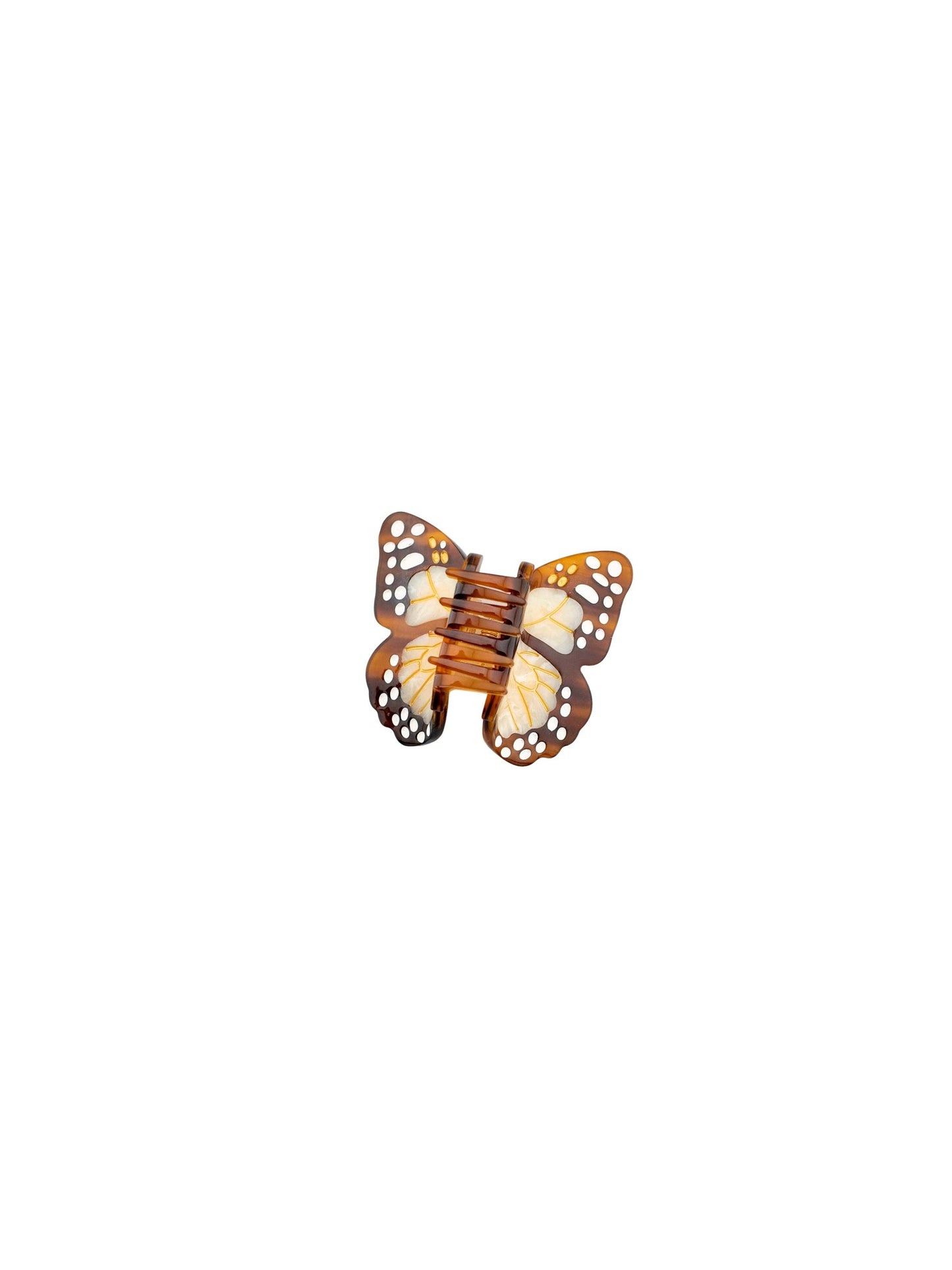 Hand-painted Mini Boho Monarch Claw Hair Clip | Eco-Friendly: Baby Blue