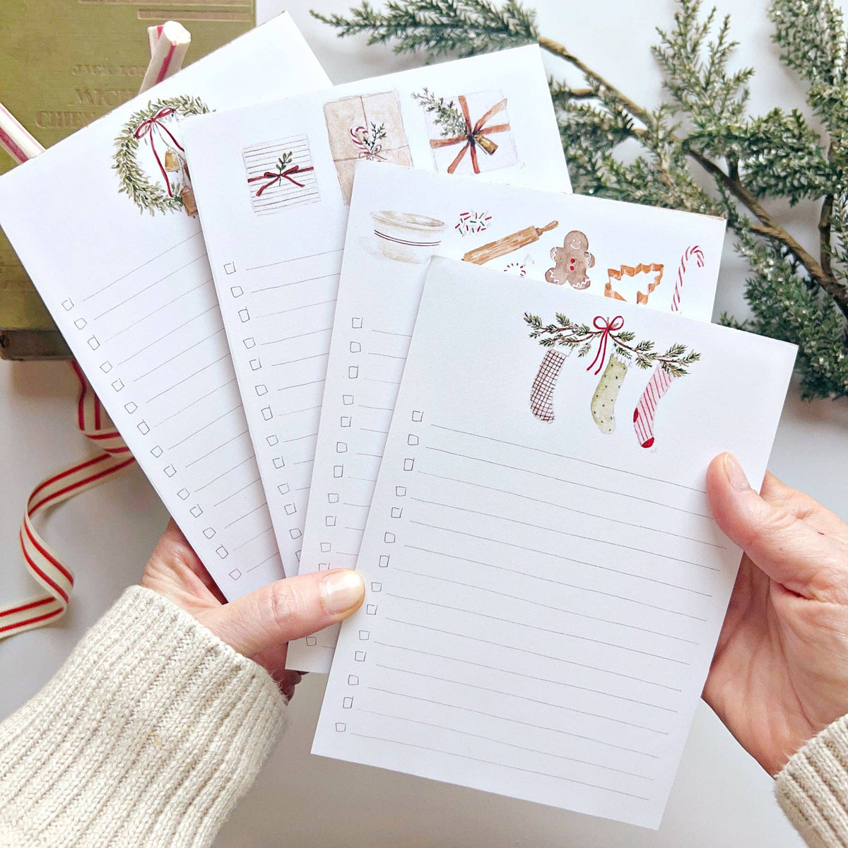 Christmas Sweets Checklist Notepad