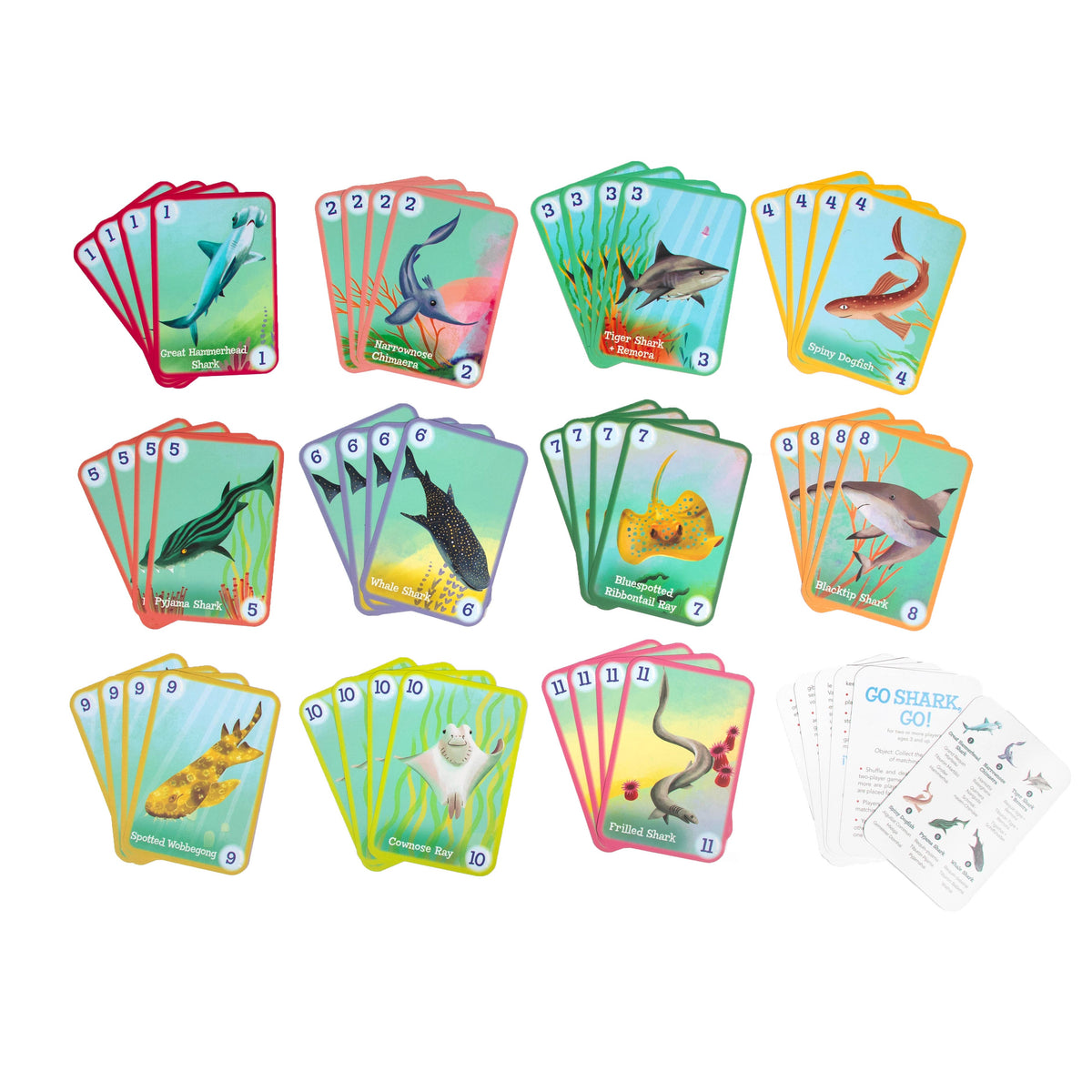 Go Shark Go! Playing Cards - eeBoo