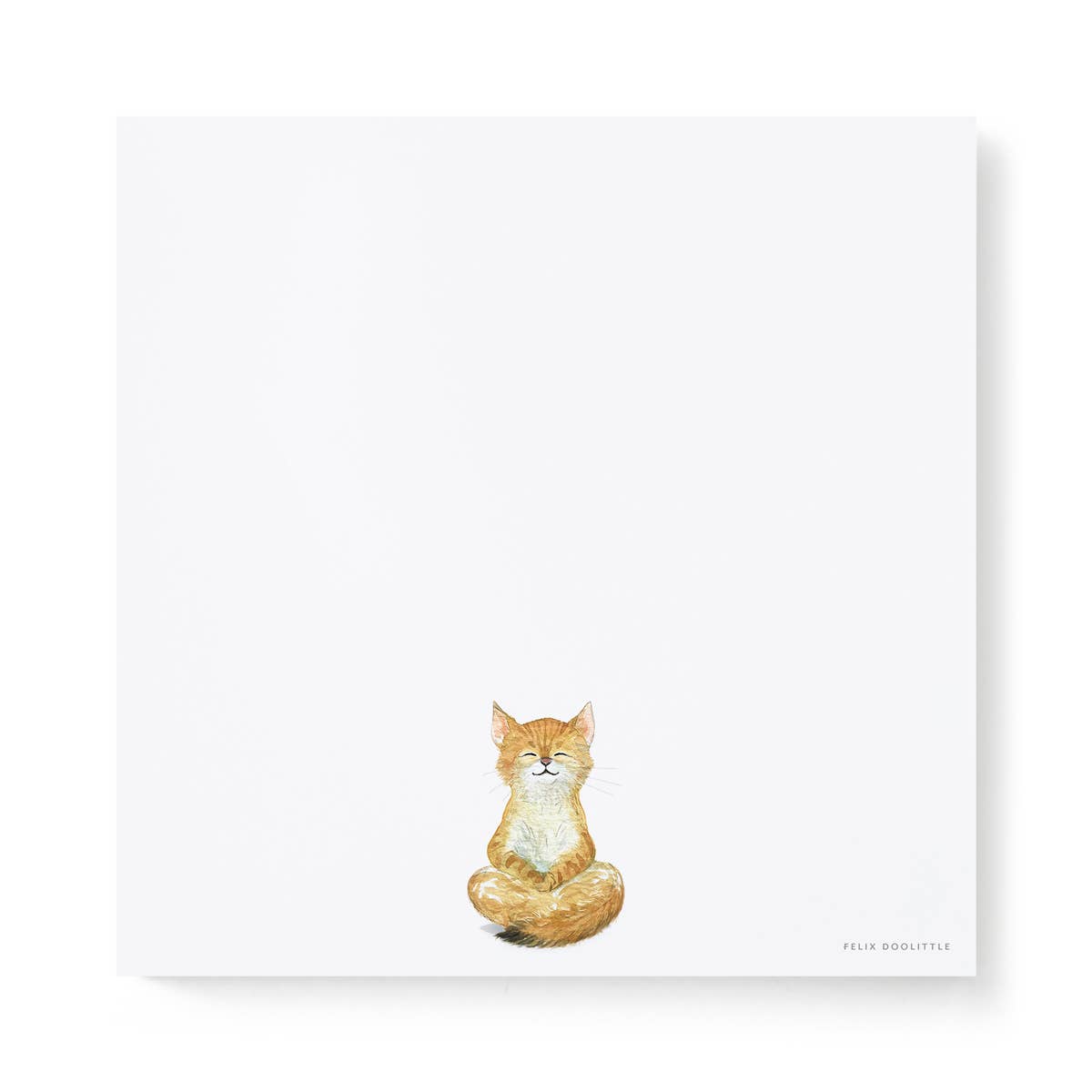 Good Vibes - Cat Meditating Notepad - 6x6