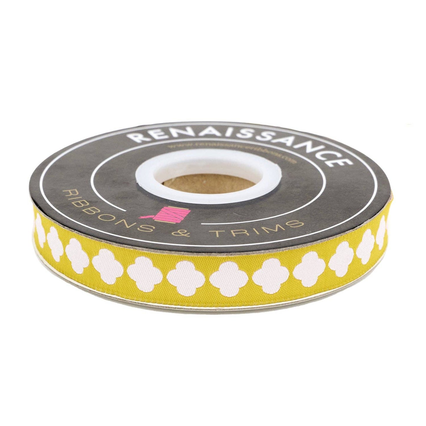 Love Notes - Trefoil - 5/8" width - by Renaissance Ribbons - 5 Yard Spool