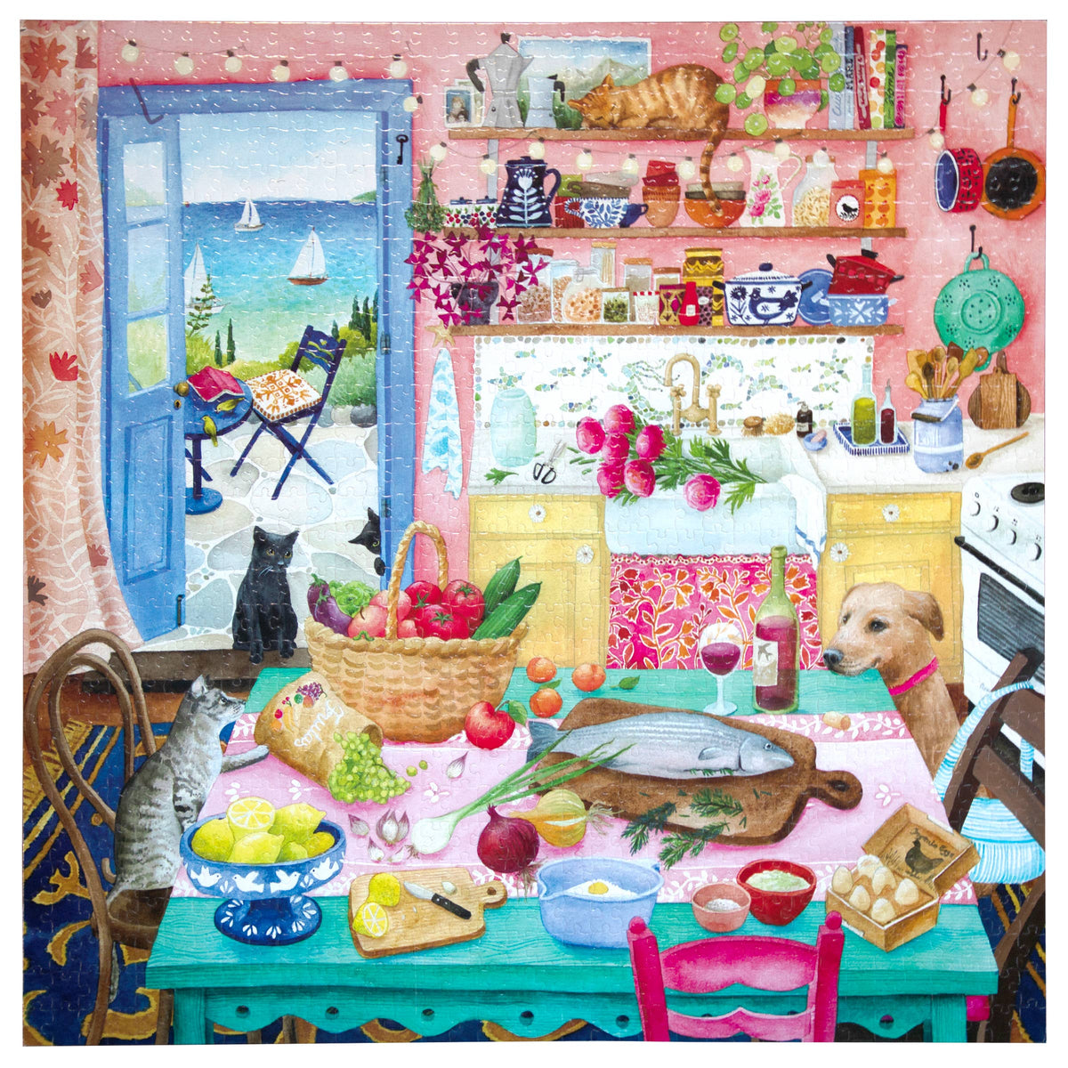 Pink Kitchen 1000  Piece