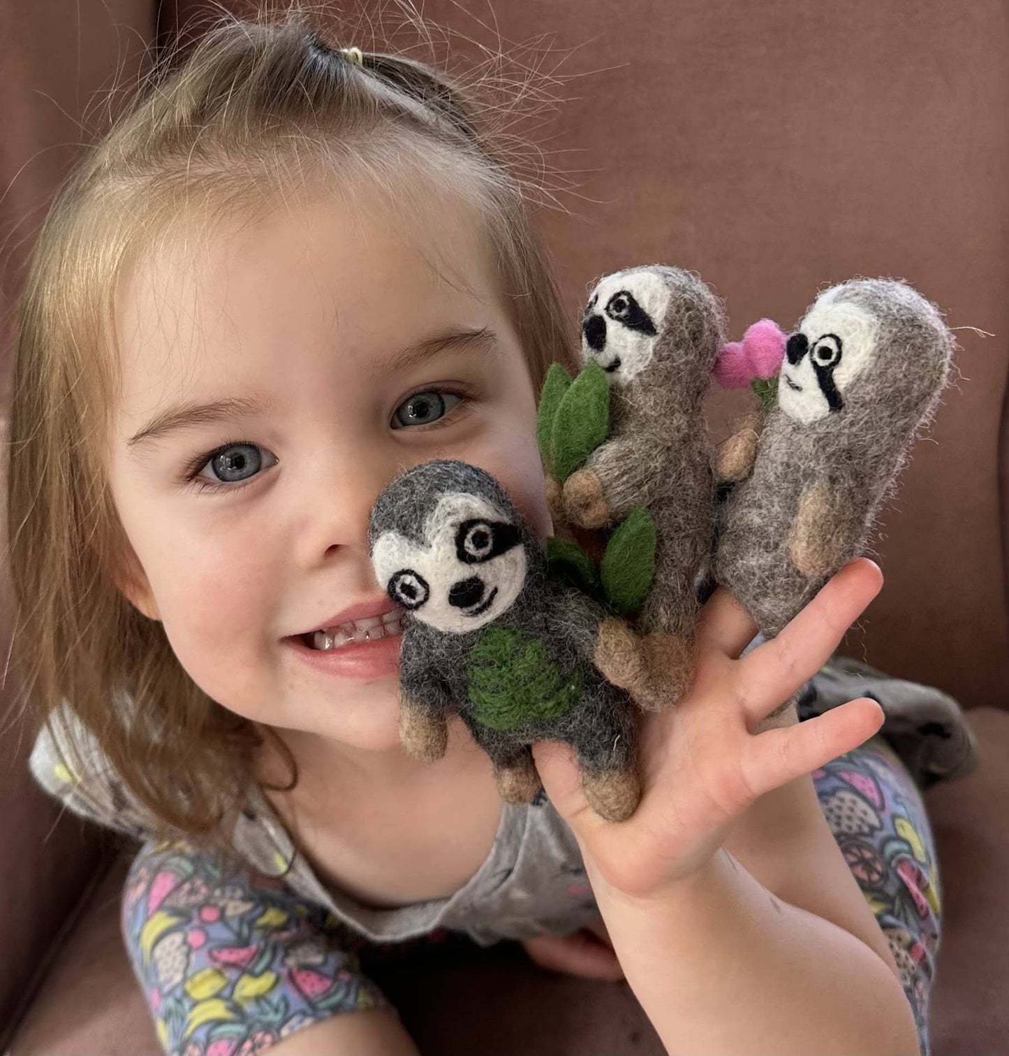 Sloth Felt Finger Puppet
