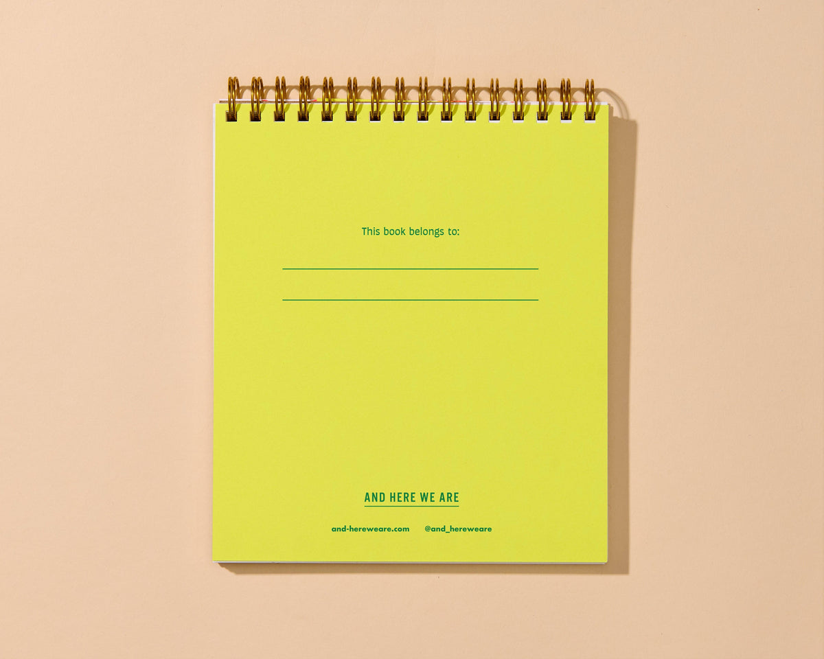 Letterpress Doodlebook (Blank Spiral Notebook)—Gummy Fish