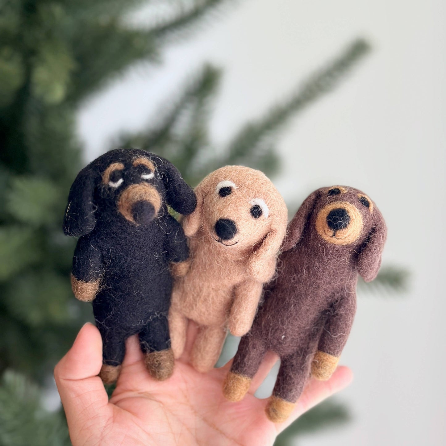 Dachshund Dog Finger Puppet