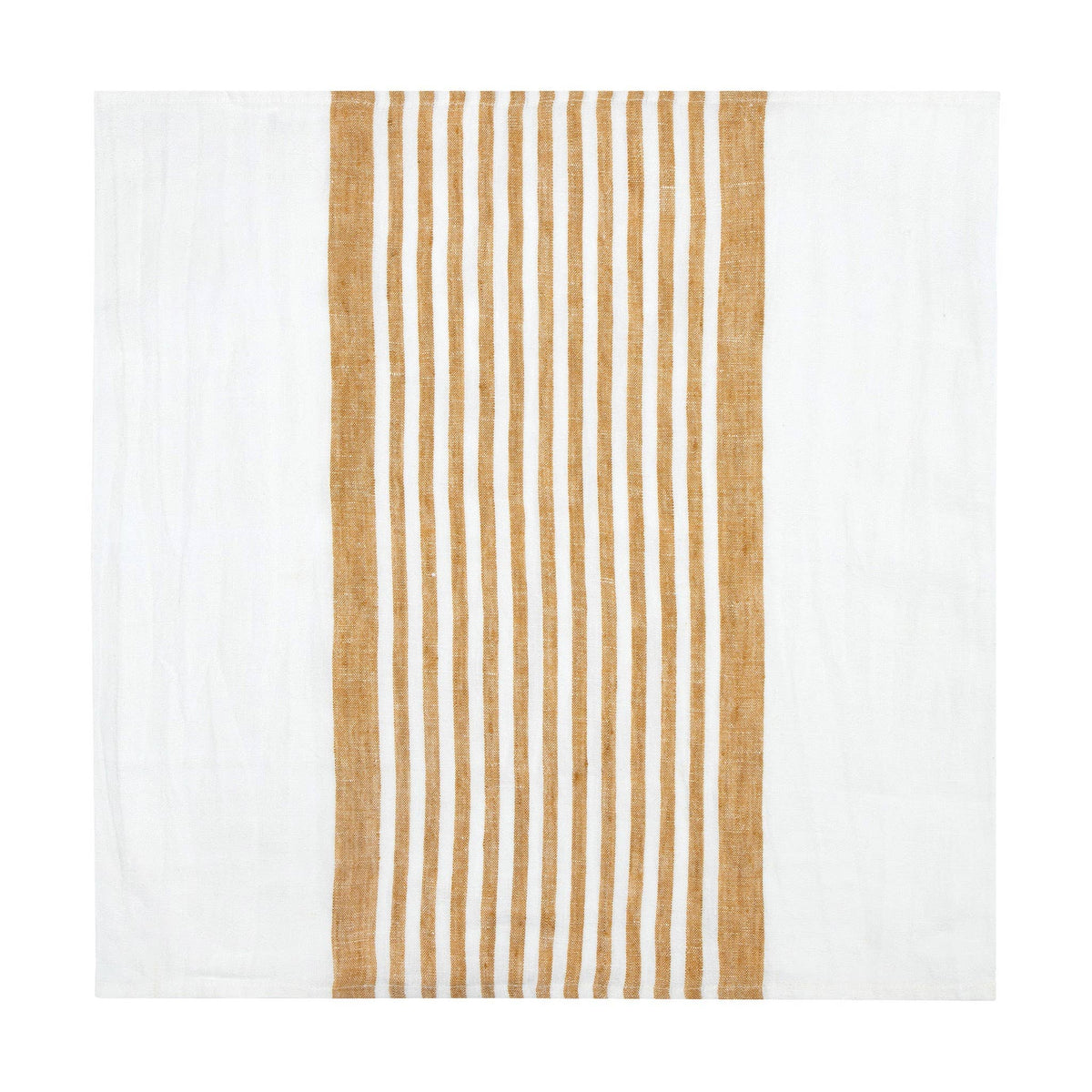 Brittany White & Mustard Napkins 20x20 - Set of 4