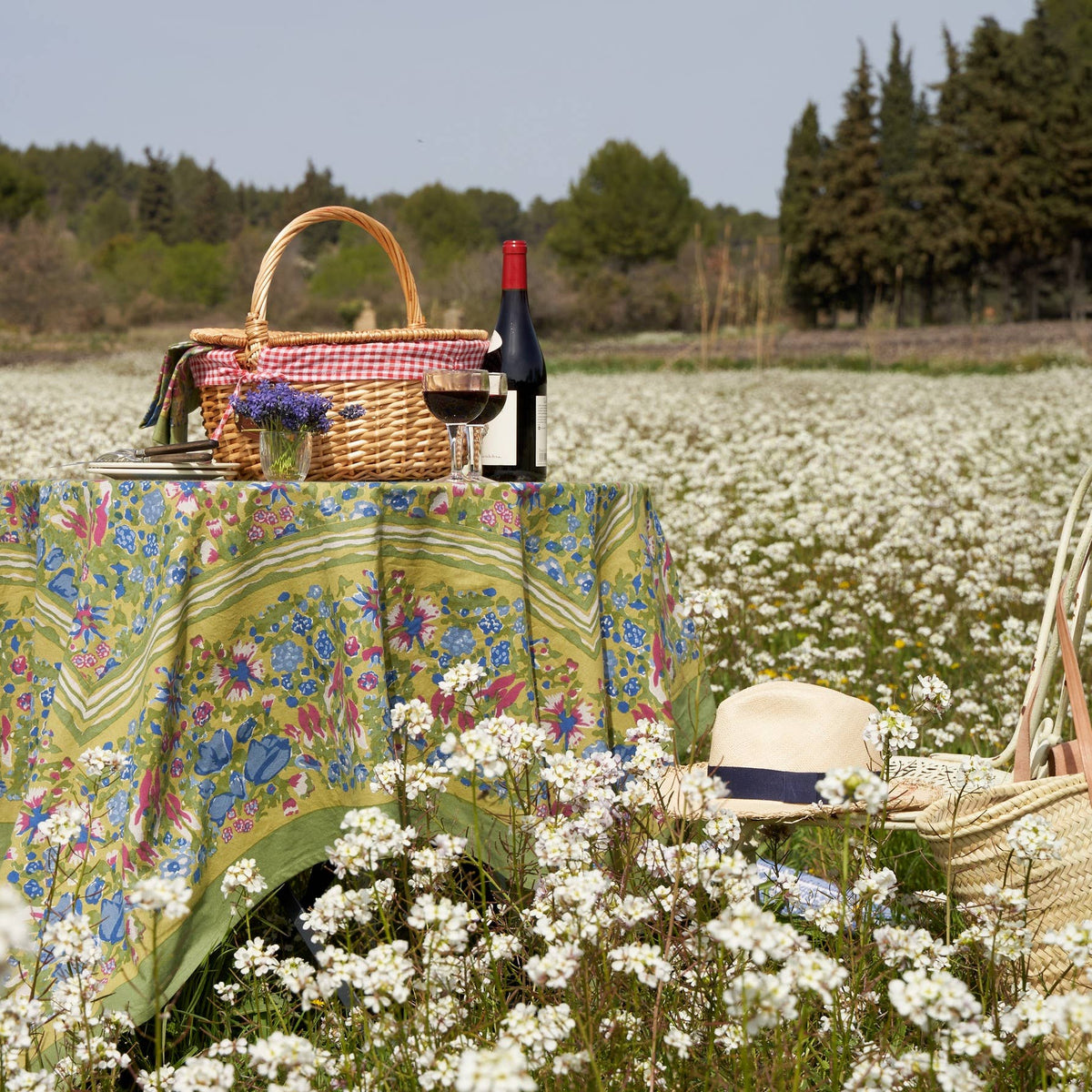 Jardin Blue & Vert Tablecloth