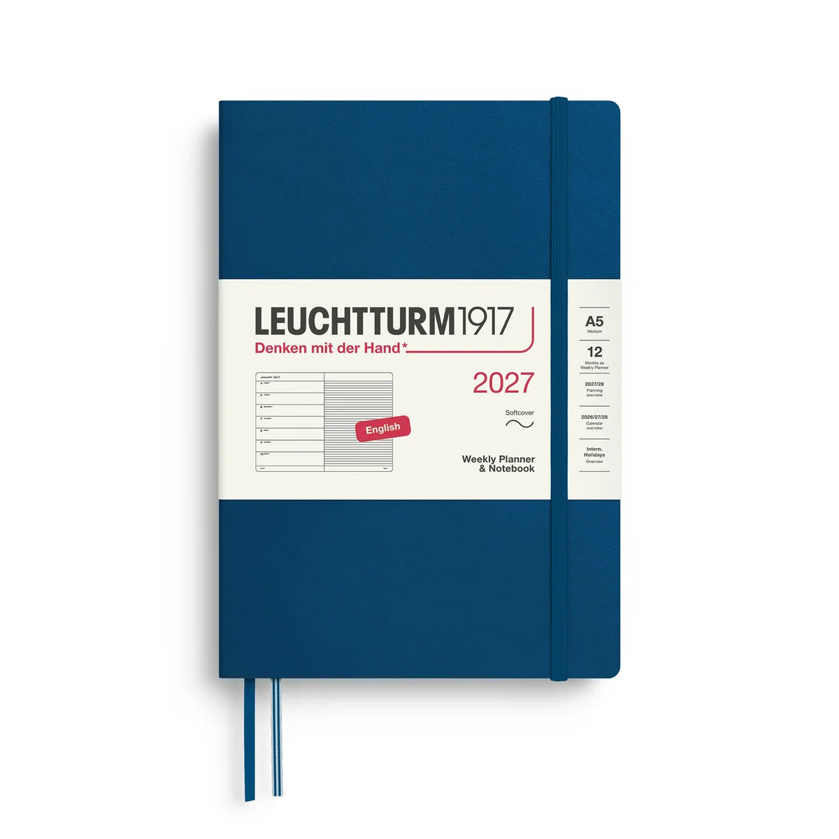 Weekly Planner & Notebook Medium (A5) 2027 Softcover