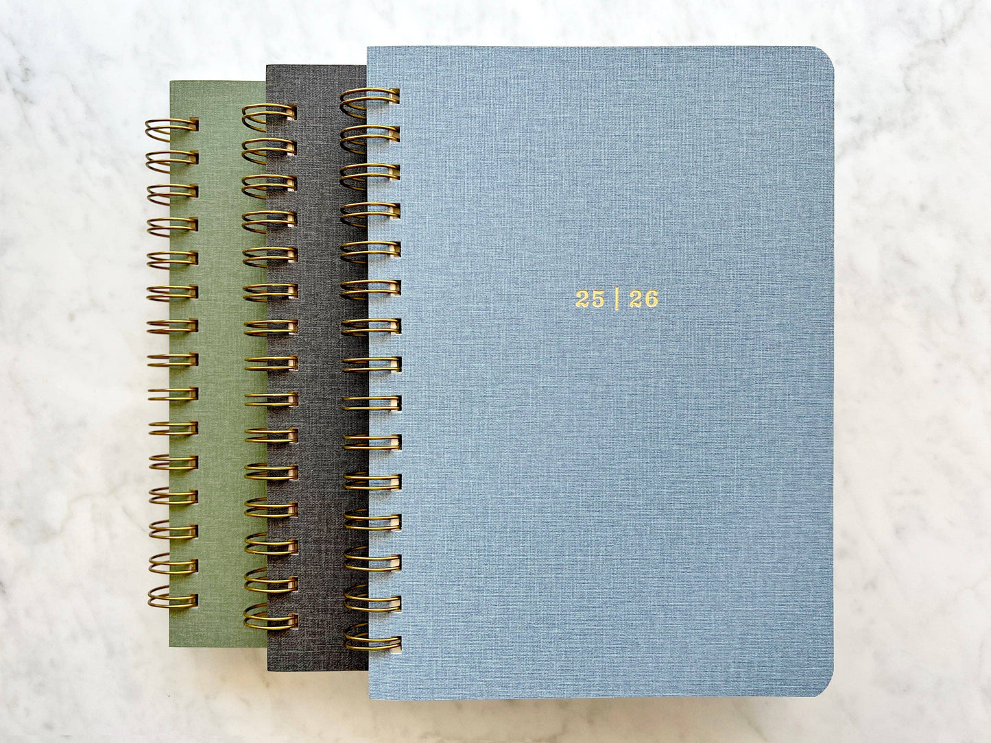 12-Month Planner, Chartreuse Bookcloth: Jan-Dec 2026