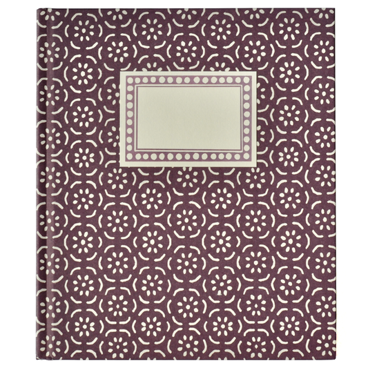 Large Hardback Notebook Small Pear Halves Elderberry (Plain)