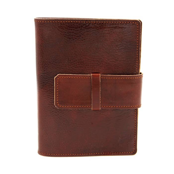 Dark Brown Leather 5x7"Journal Italian hand-made