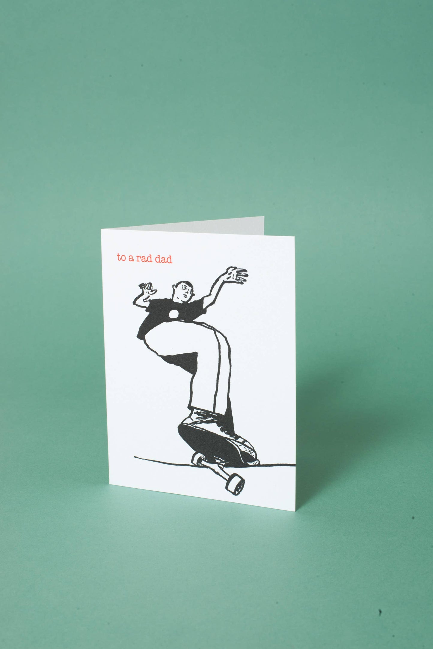 Skater Dad Father's Day Greeting Card by Russ Pope