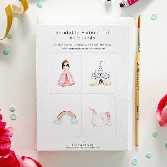 Fairytale Paintable Notecards