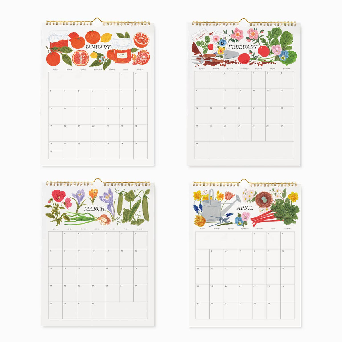 2027 WALL CALENDAR | HEIRLOOM GARDEN