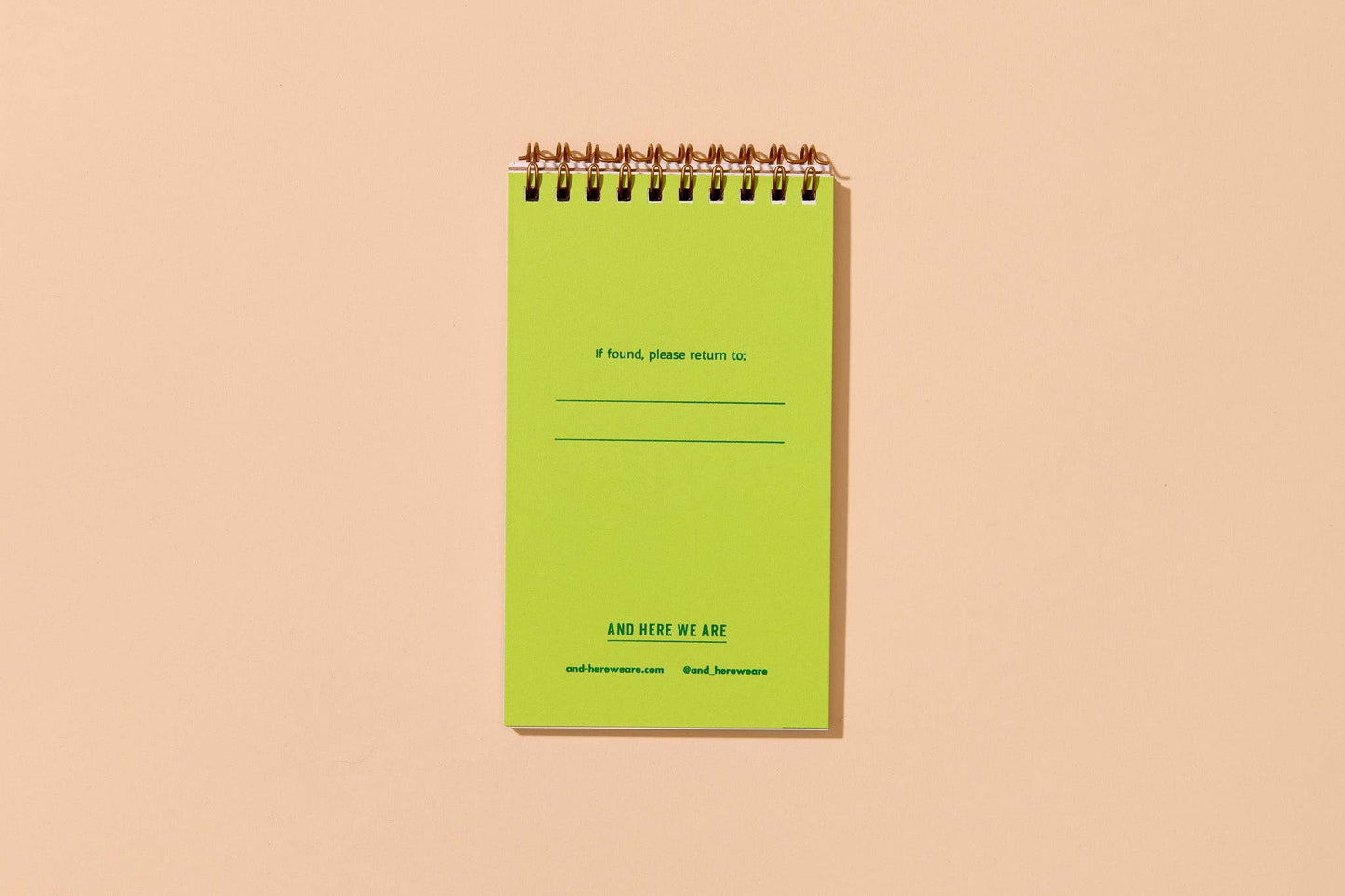 Small Modern Summer Letterpress Spiral Notebook—Blueberry