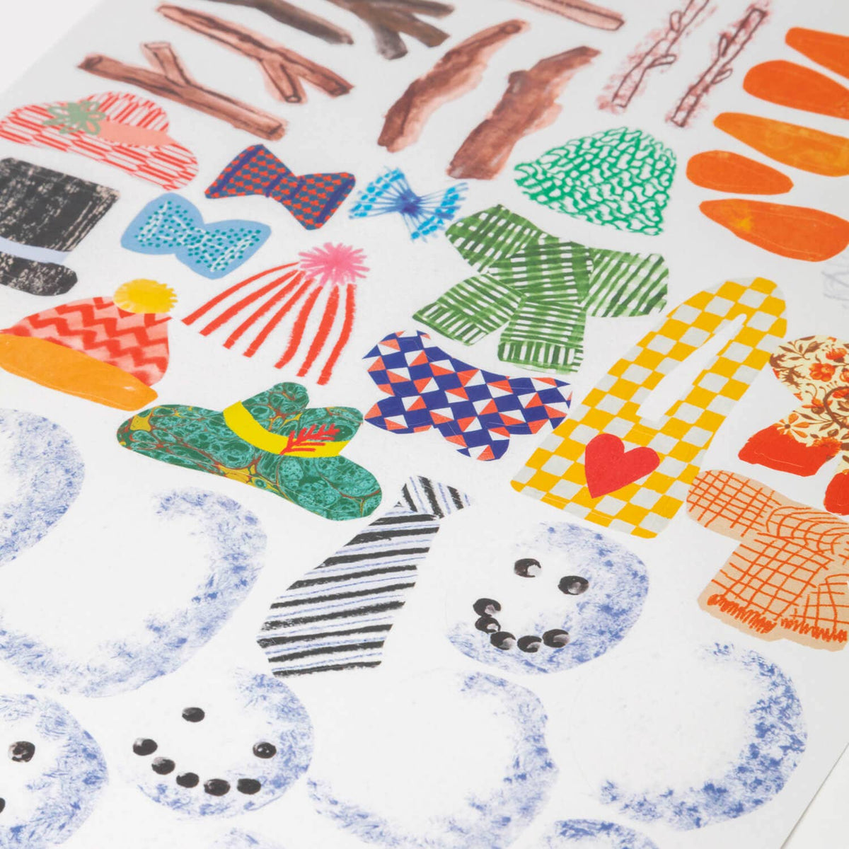 Make Your Own Christmas Cards' Snowman Set