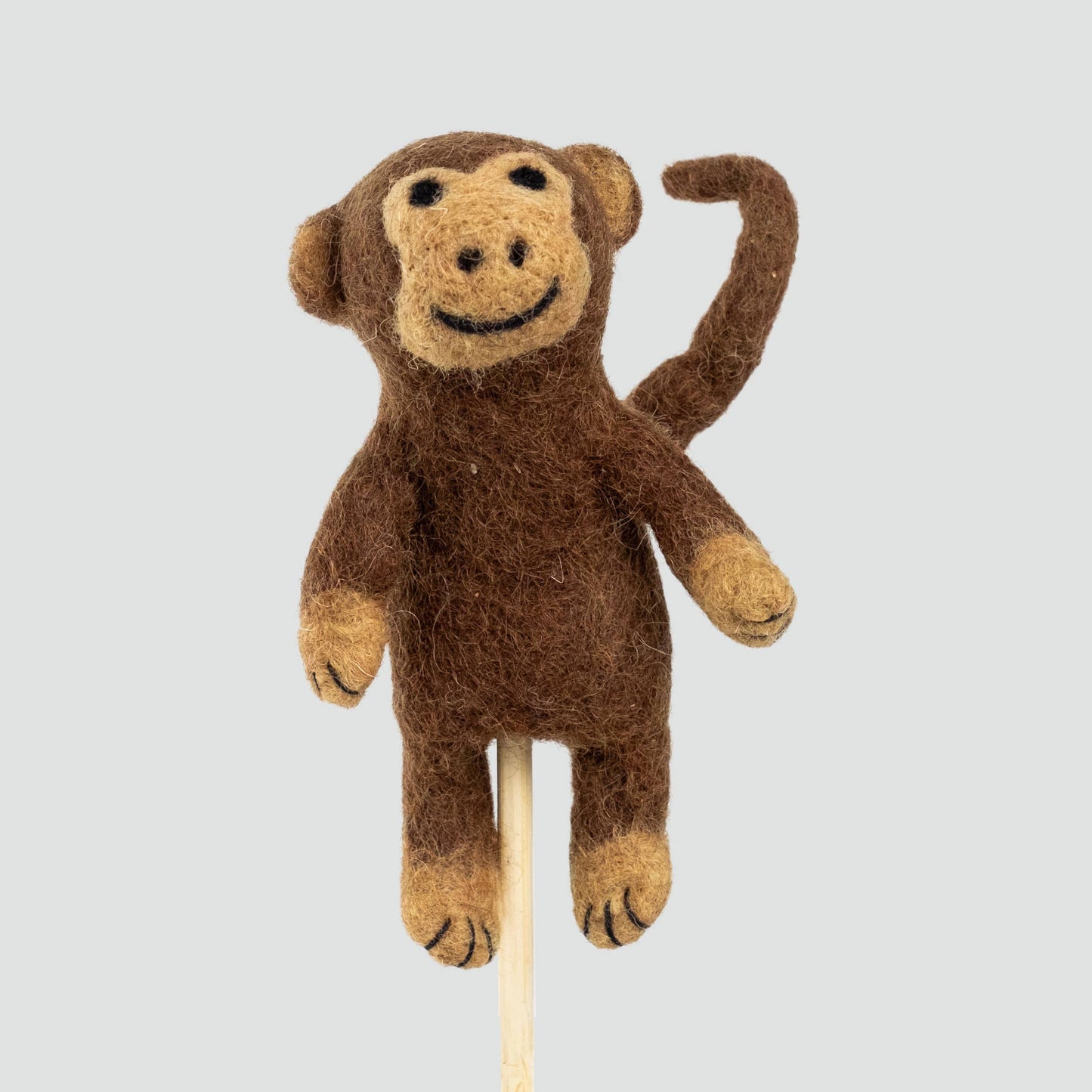Monkey Felt Finger Puppet