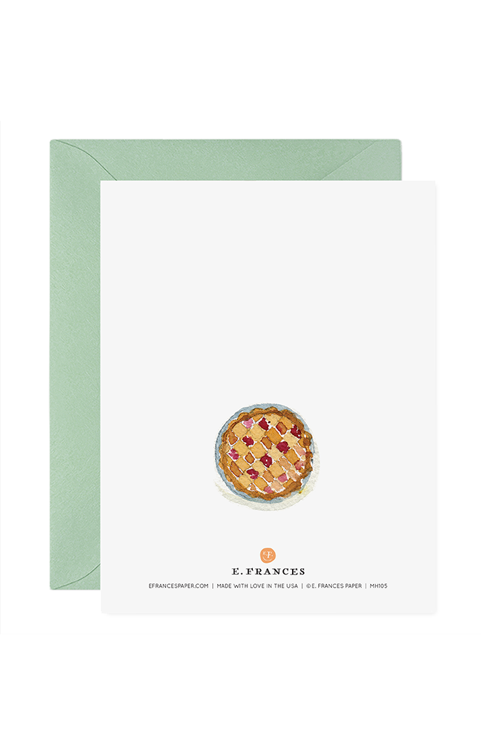 Thanksgiving Pie Greeting Card: