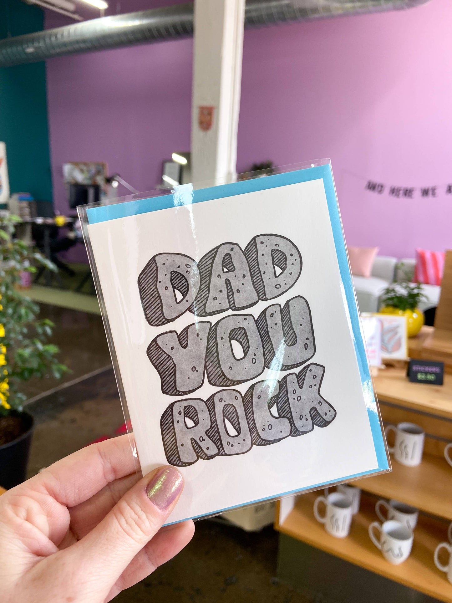 Letterpress Father's Day Card—Dad You Rock