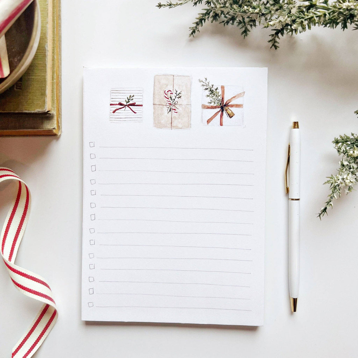 Christmas Sweets Checklist Notepad