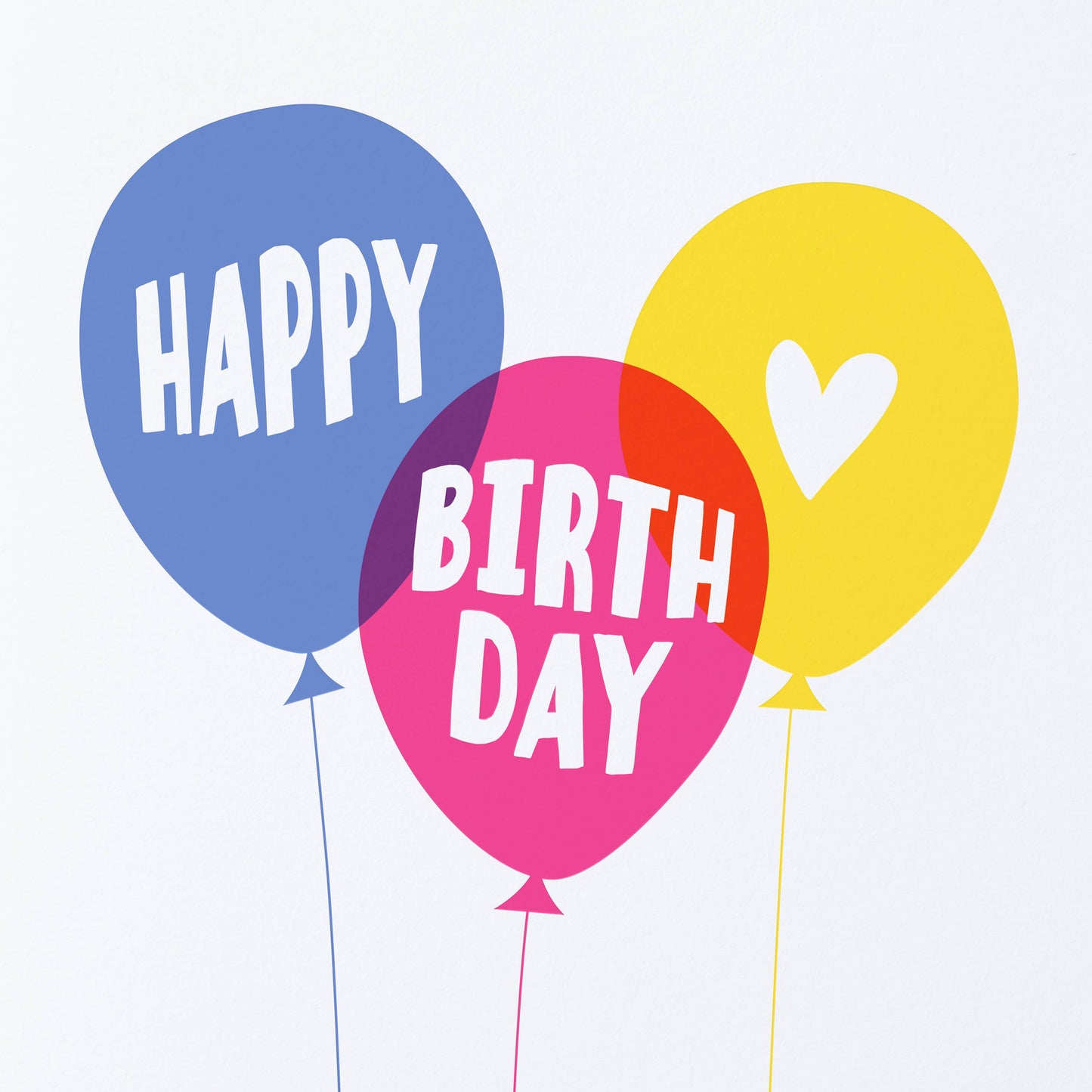 Birthday Balloons Greeting Card