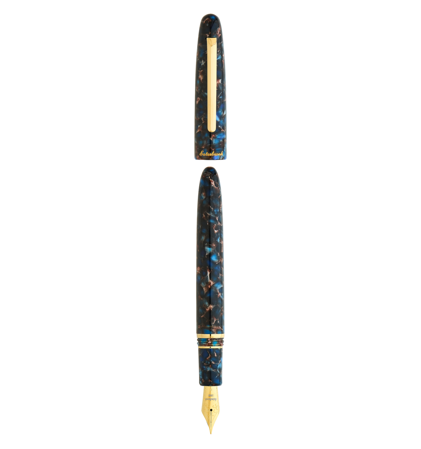 Esterbrook Estie Regular Fountain Pen - Nouveau Blue Gold Trim