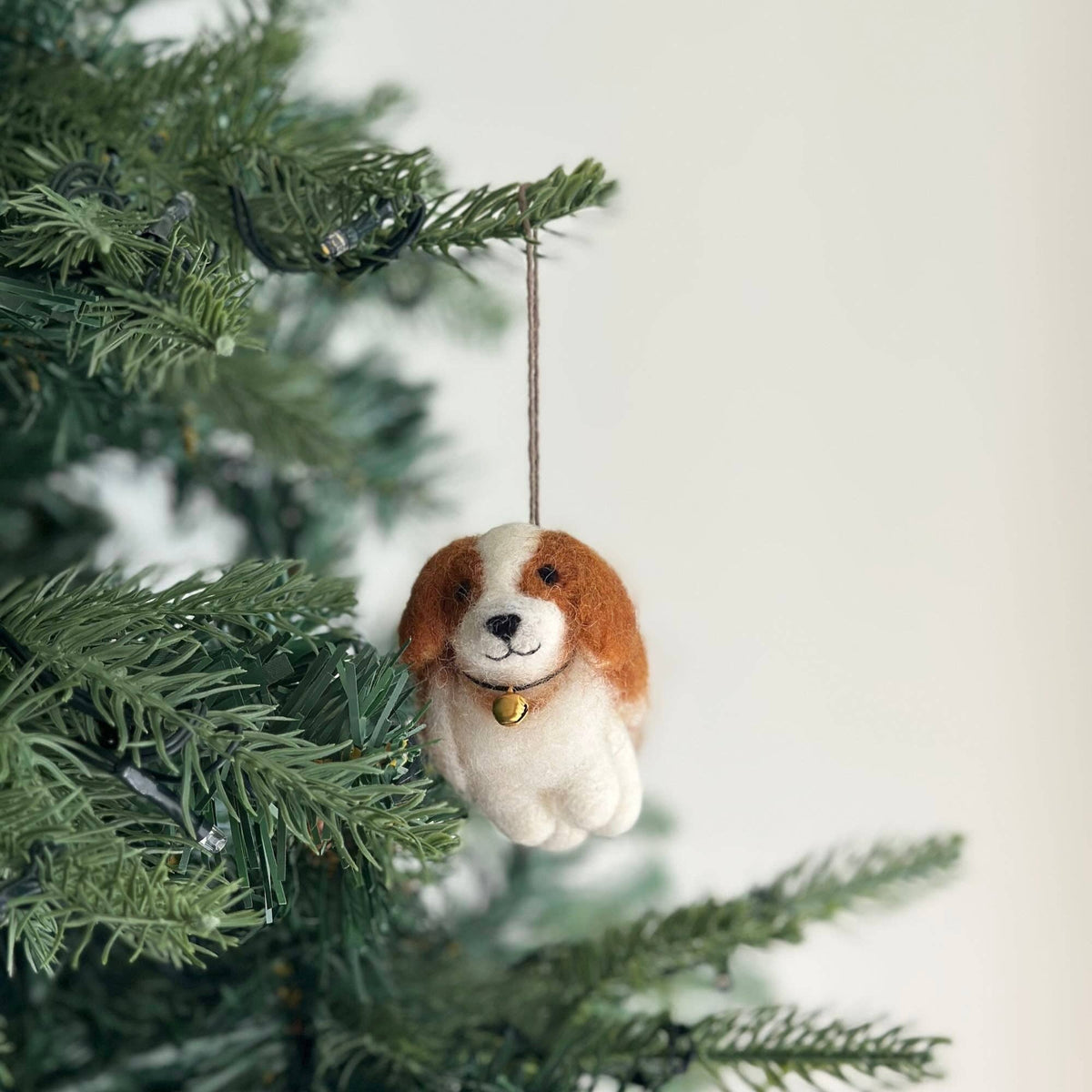 Felt Ornament - Cavalier King Charles Spaniel Dog: Without Hat