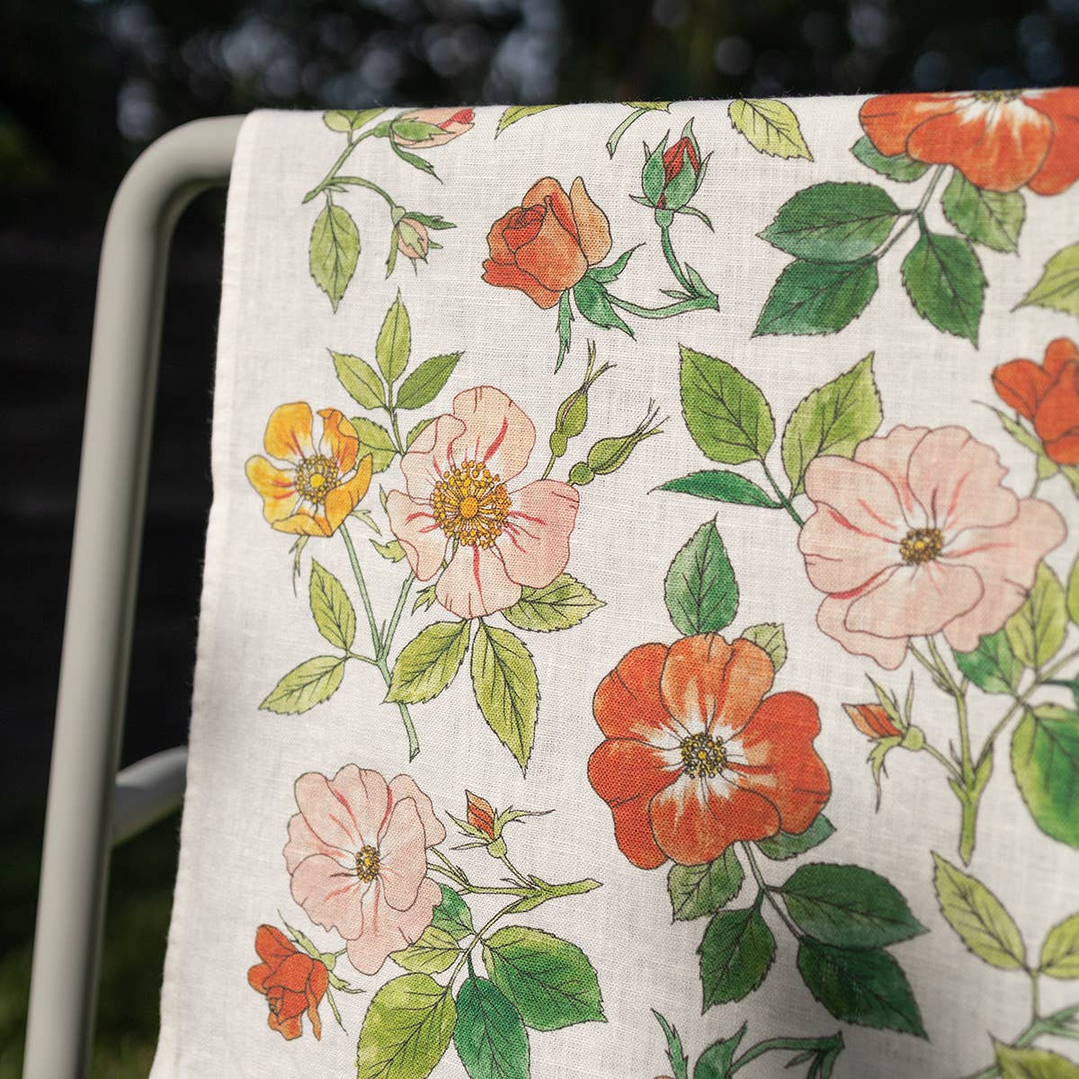 Wild Roses | 100% Linen Tea Towel