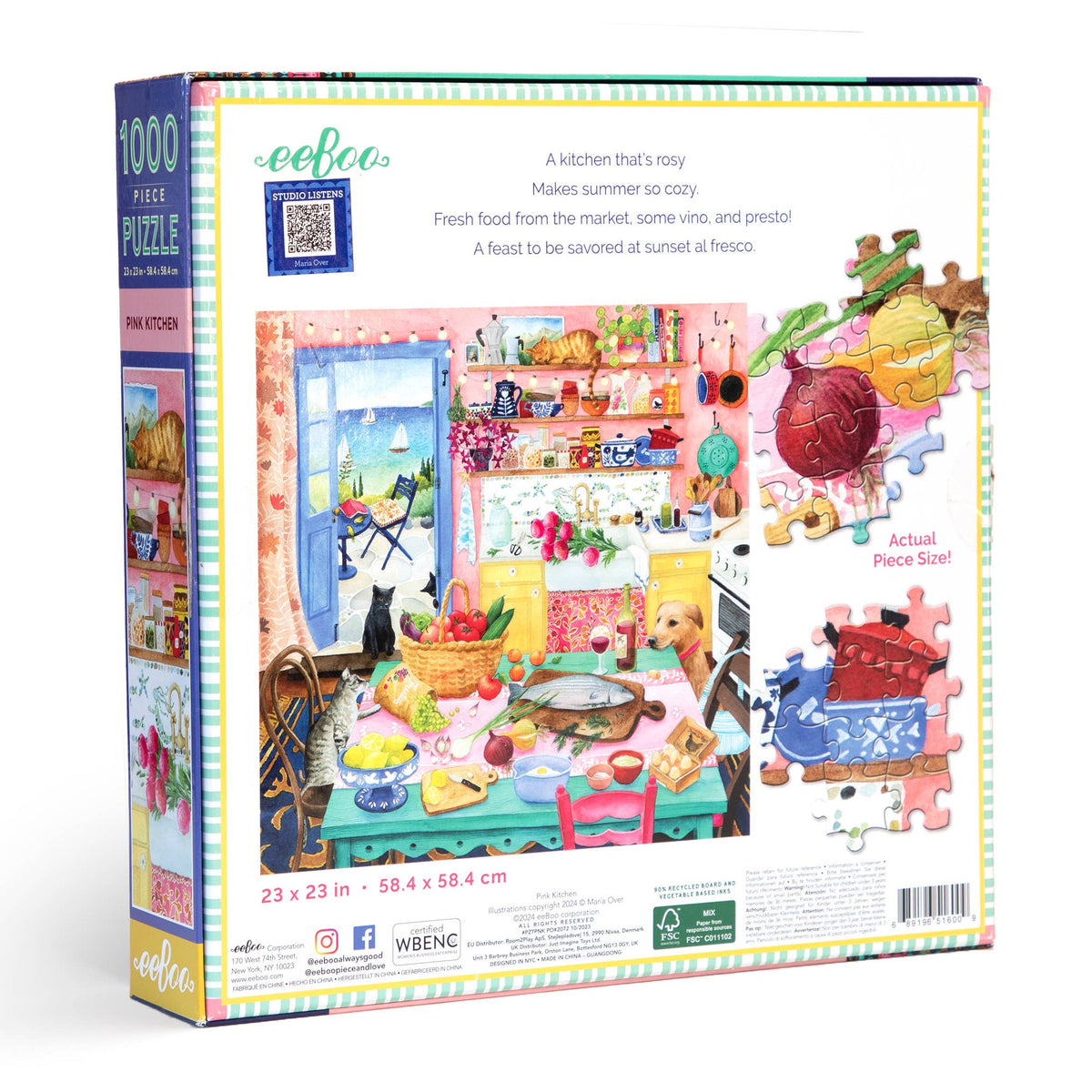 Pink Kitchen 1000  Piece