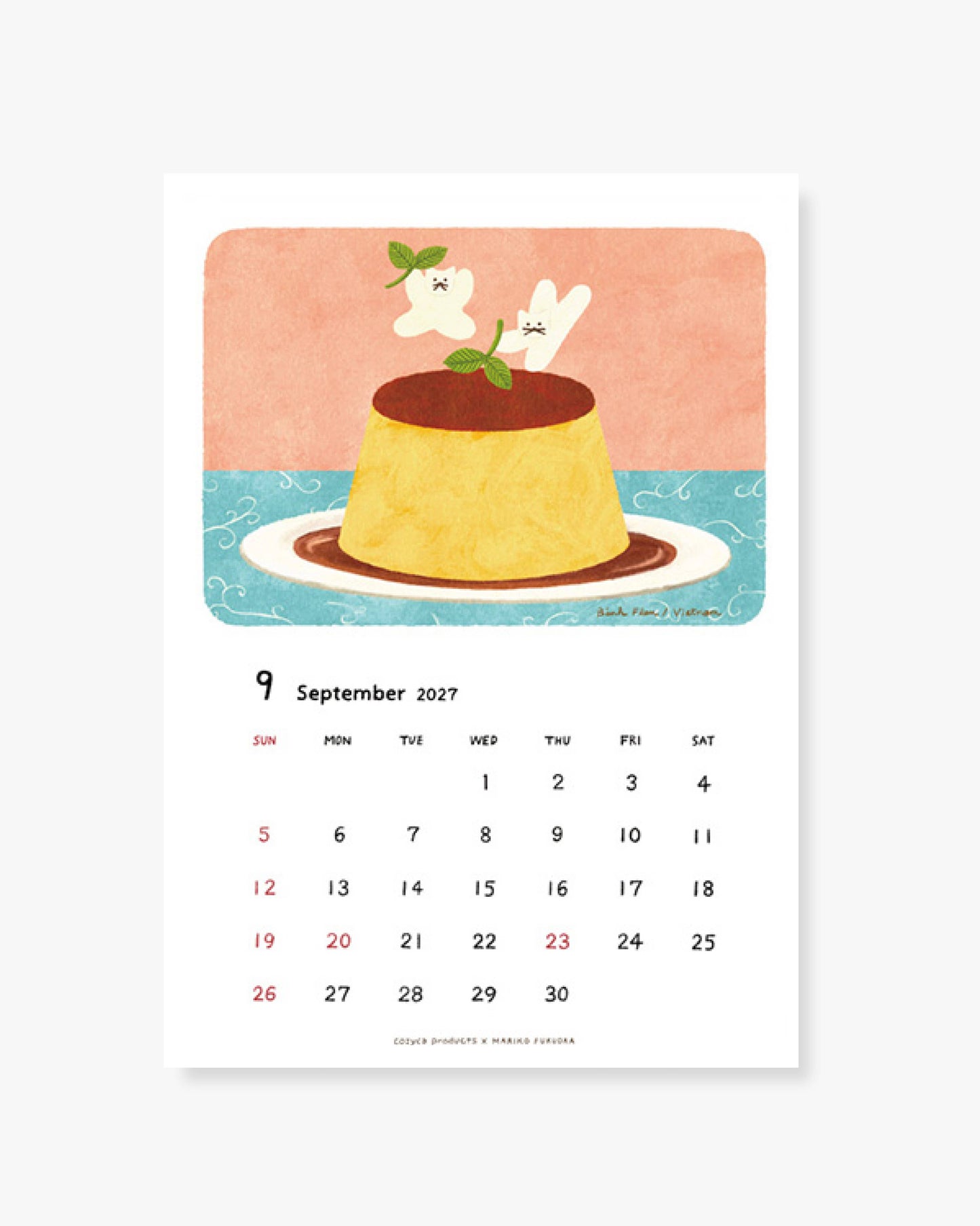 2027 Wall Calendar - Mariko Fukuoka