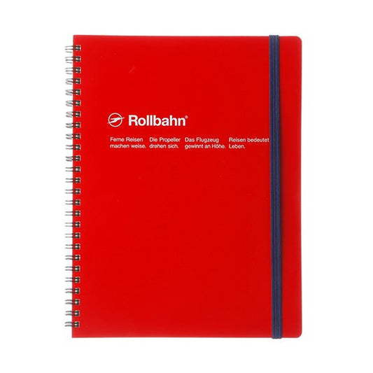 Rollbahn Spiral Notebook, Pocket Memo (4.5" x 5.5") - Red