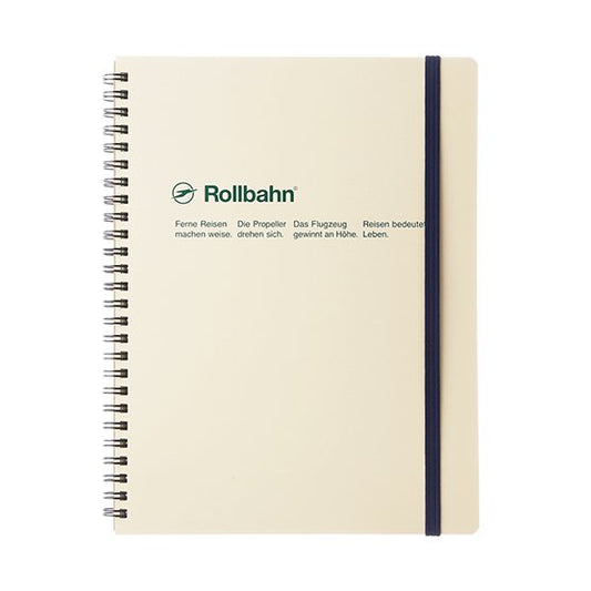 Rollbahn Spiral Notebook, Pocket Memo (4.5" x 5.5") - Cream