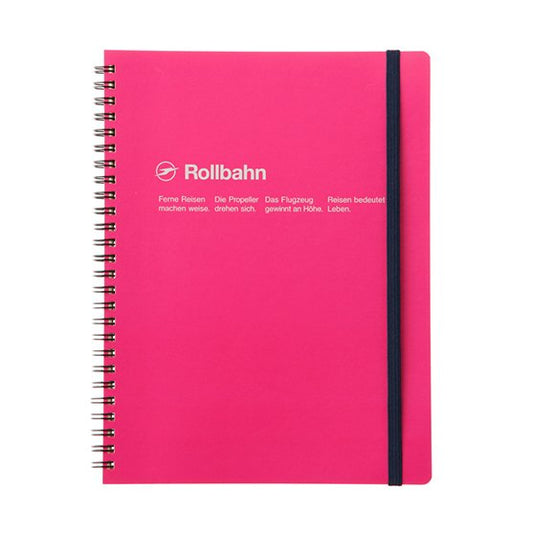 Rollbahn Spiral Notebook, Large (5.5" x 7") - Rose
