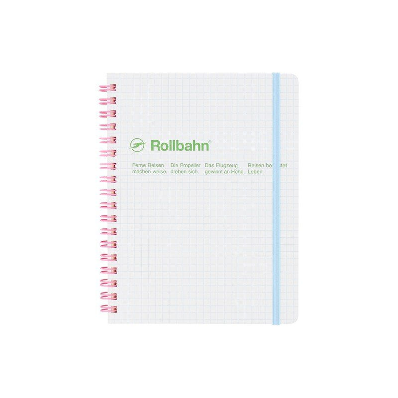 Scuola Rollbahn Spiral Notebook, Large (5.5" x 7") - White