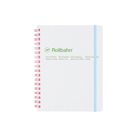 Scuola Rollbahn Spiral Notebook, Large (5.5" x 7") - White