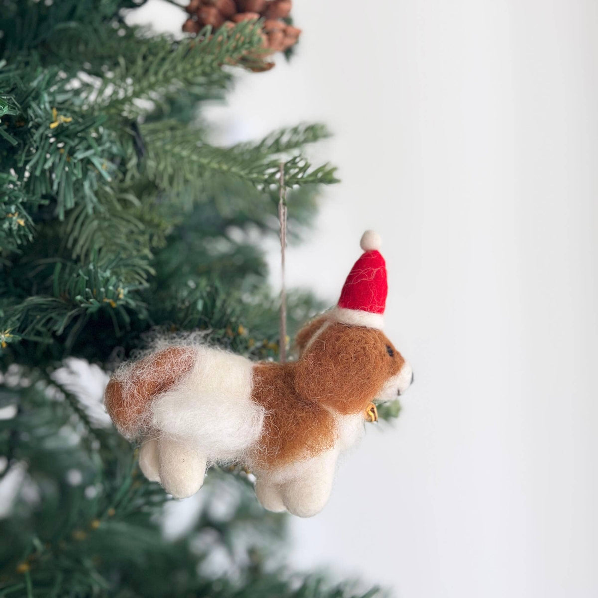 Felt Ornament - Cavalier King Charles Spaniel Dog: Without Hat