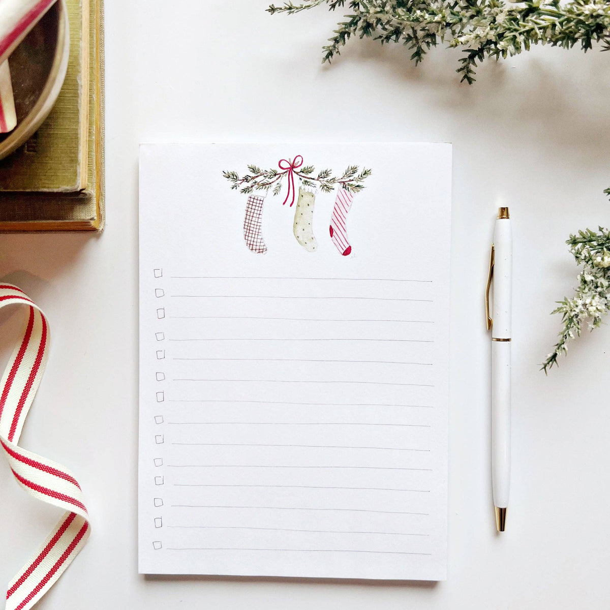 Christmas Sweets Checklist Notepad