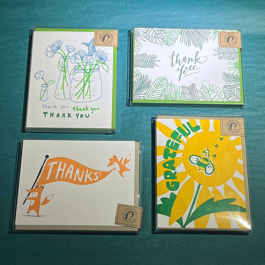 Thank You Flowers Card: Single