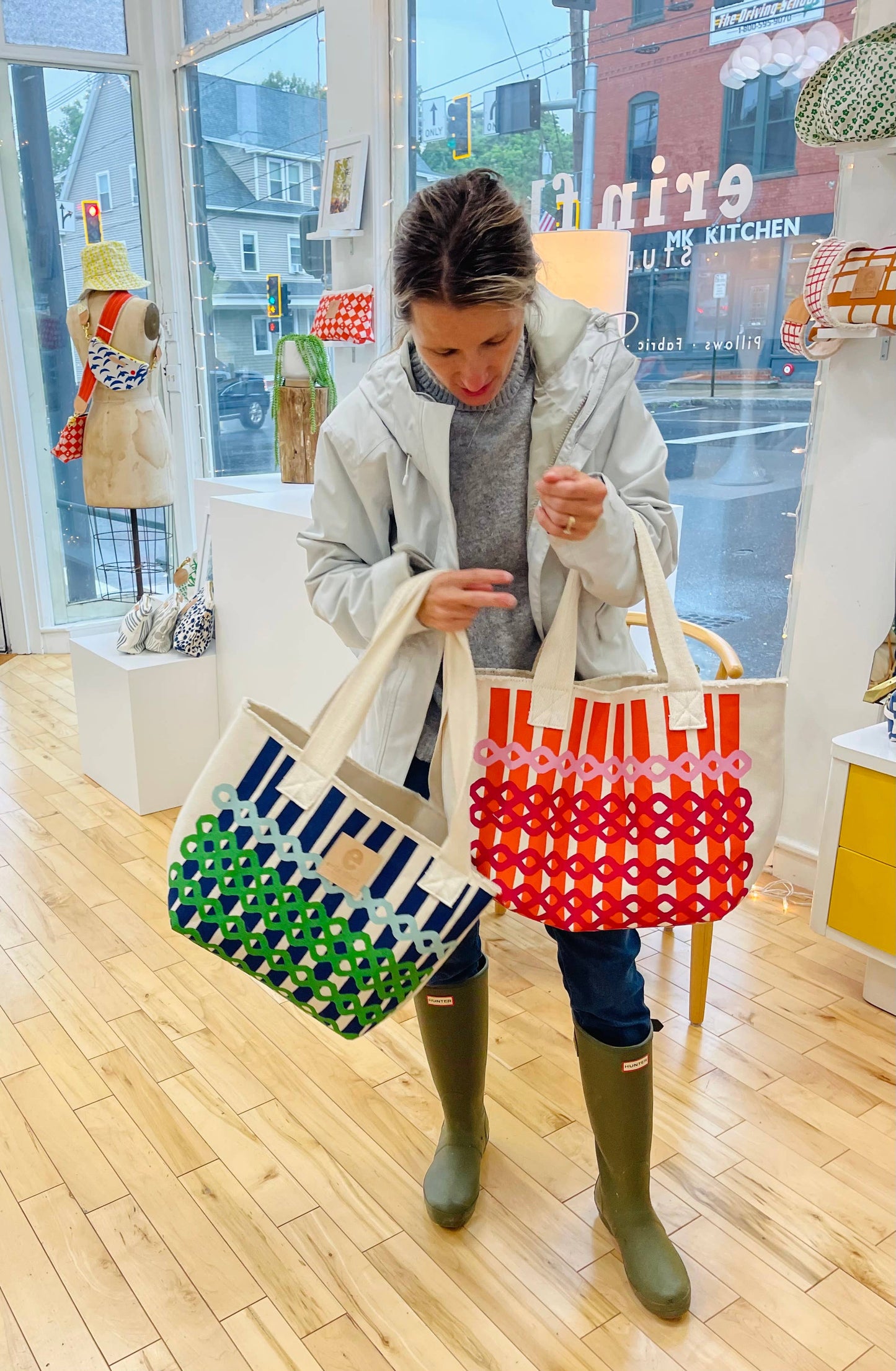 Oslo Tote Bag Heavy Canvas: Navy / Long Straps / Short Straps