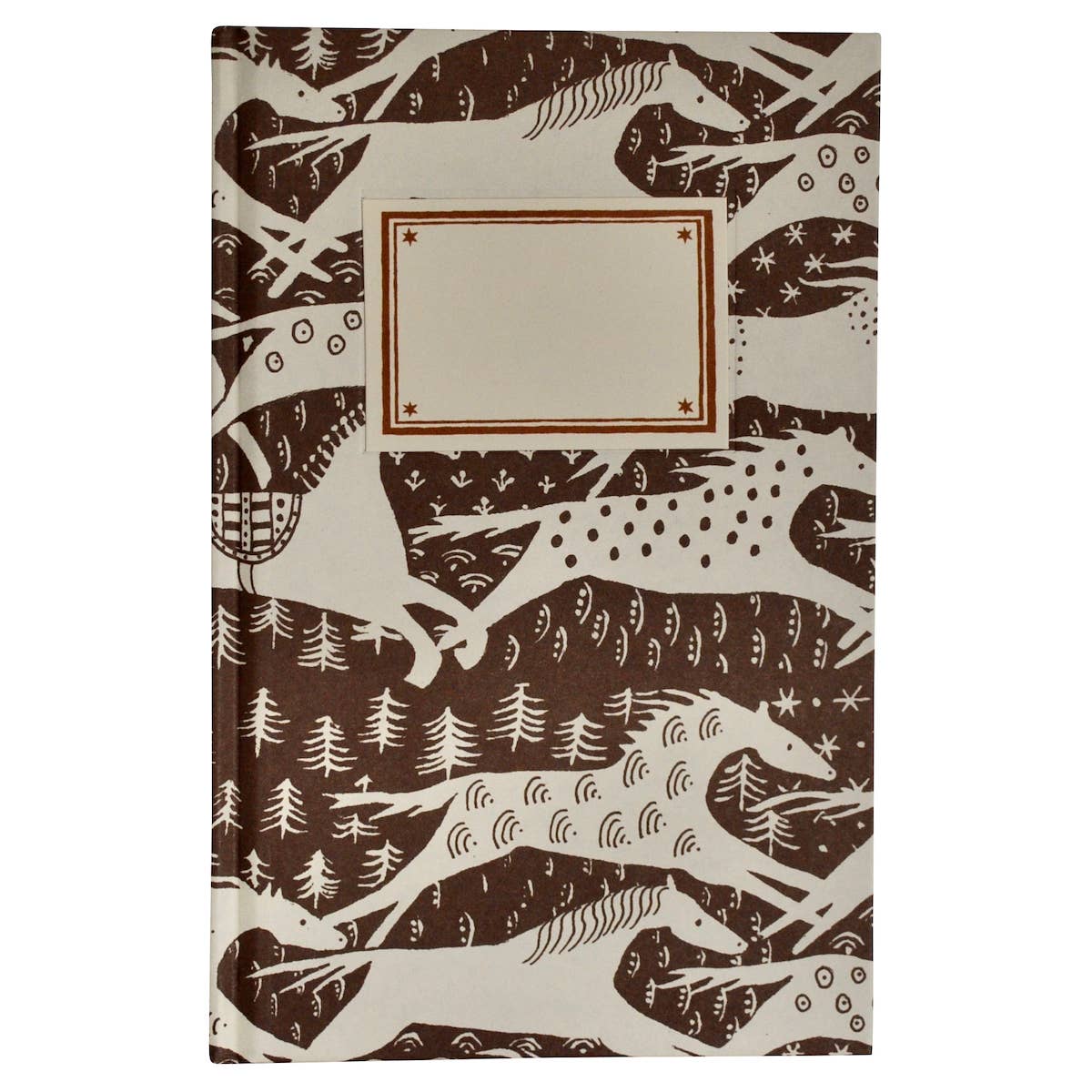 Hardback Notebook Horses Chocolate