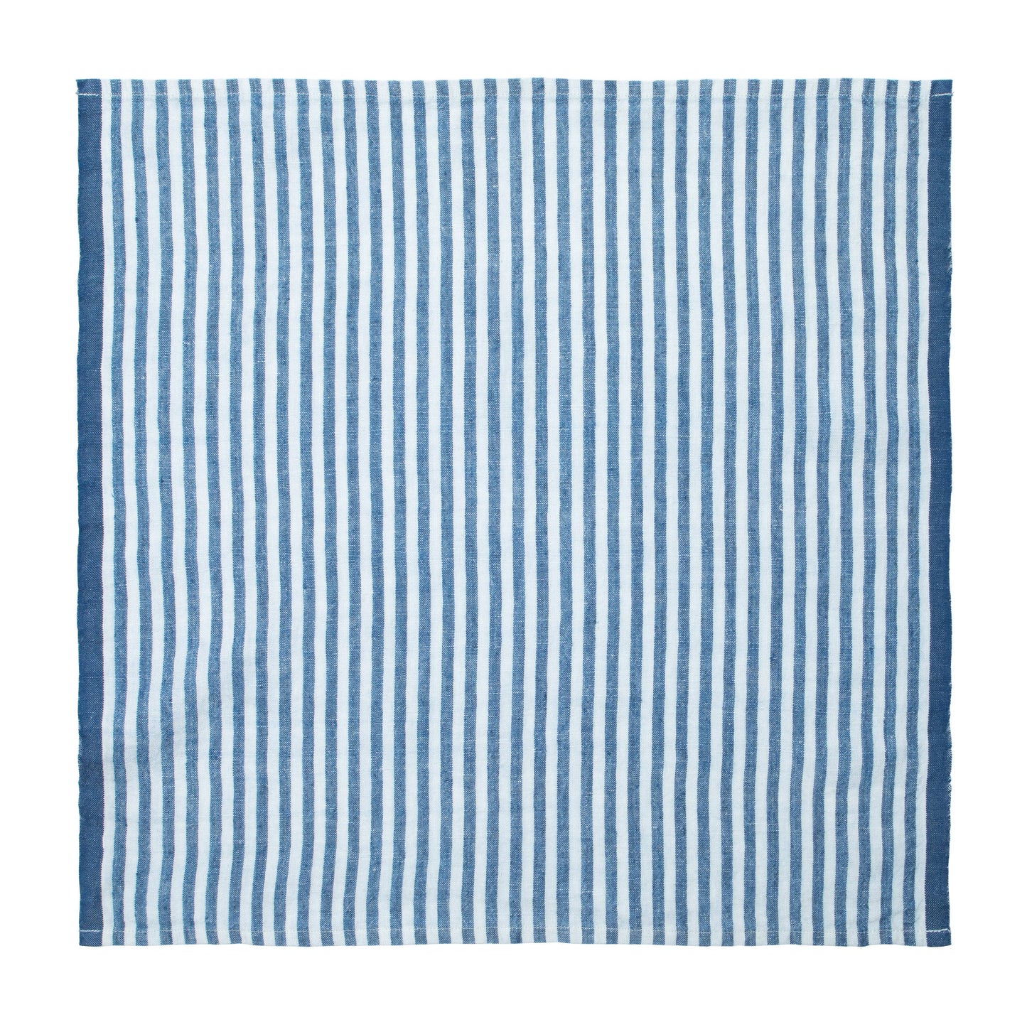 Ticking Stripe Napkin 20x20 - Blueberry - Set of 4