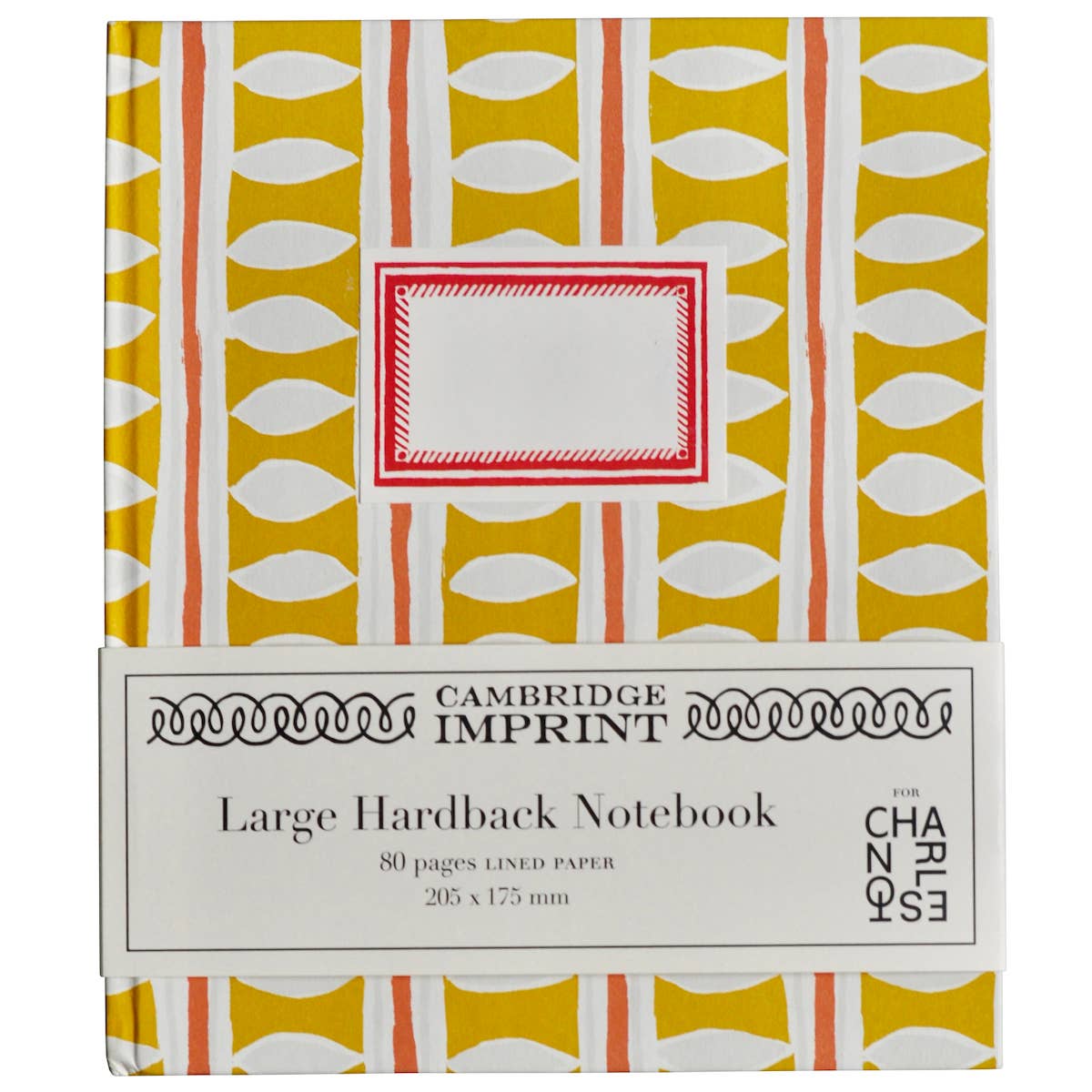 Large Hardback Notebook Charleston Stripe