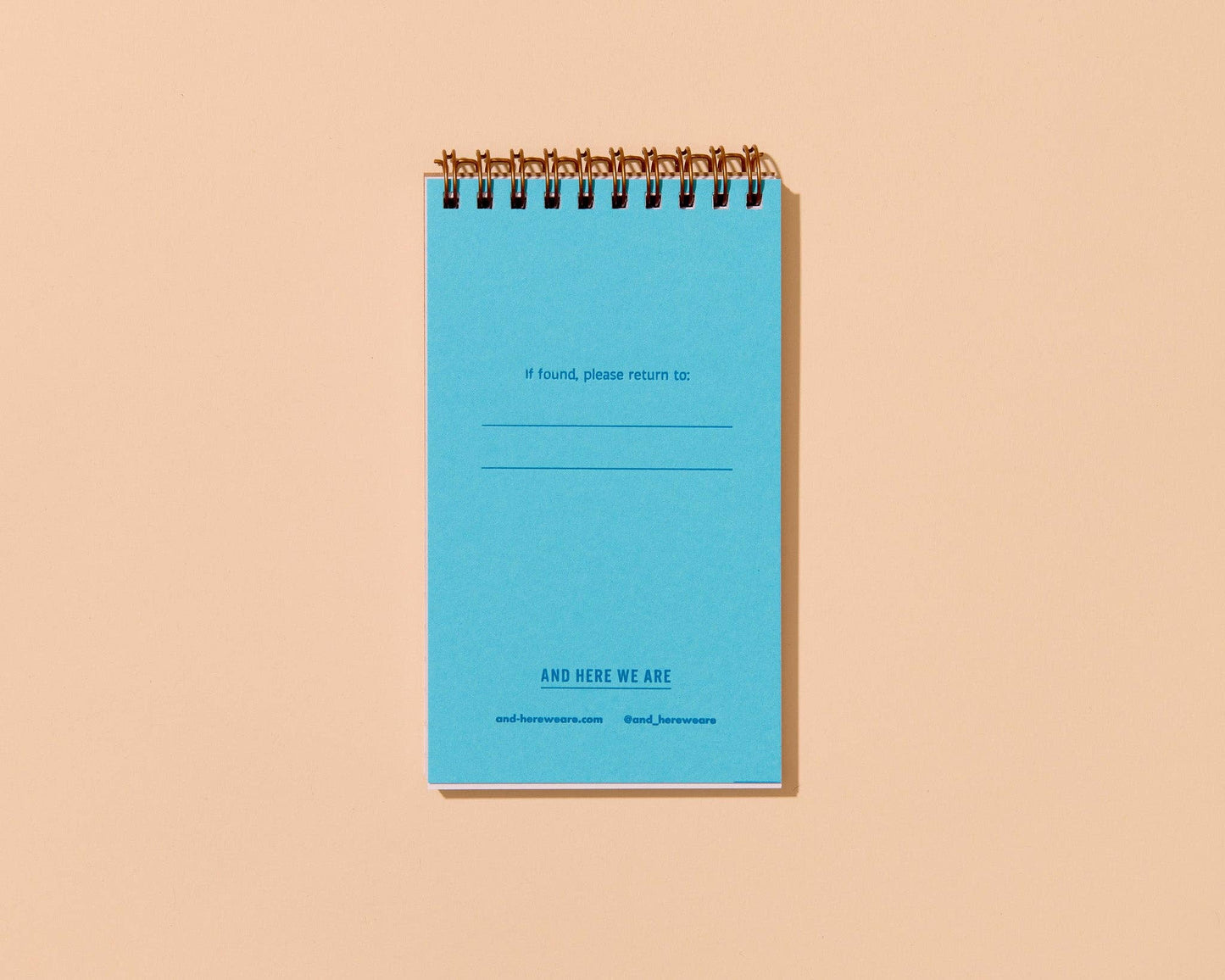 Letterpress Small Spiral Notebook—Pink Shells