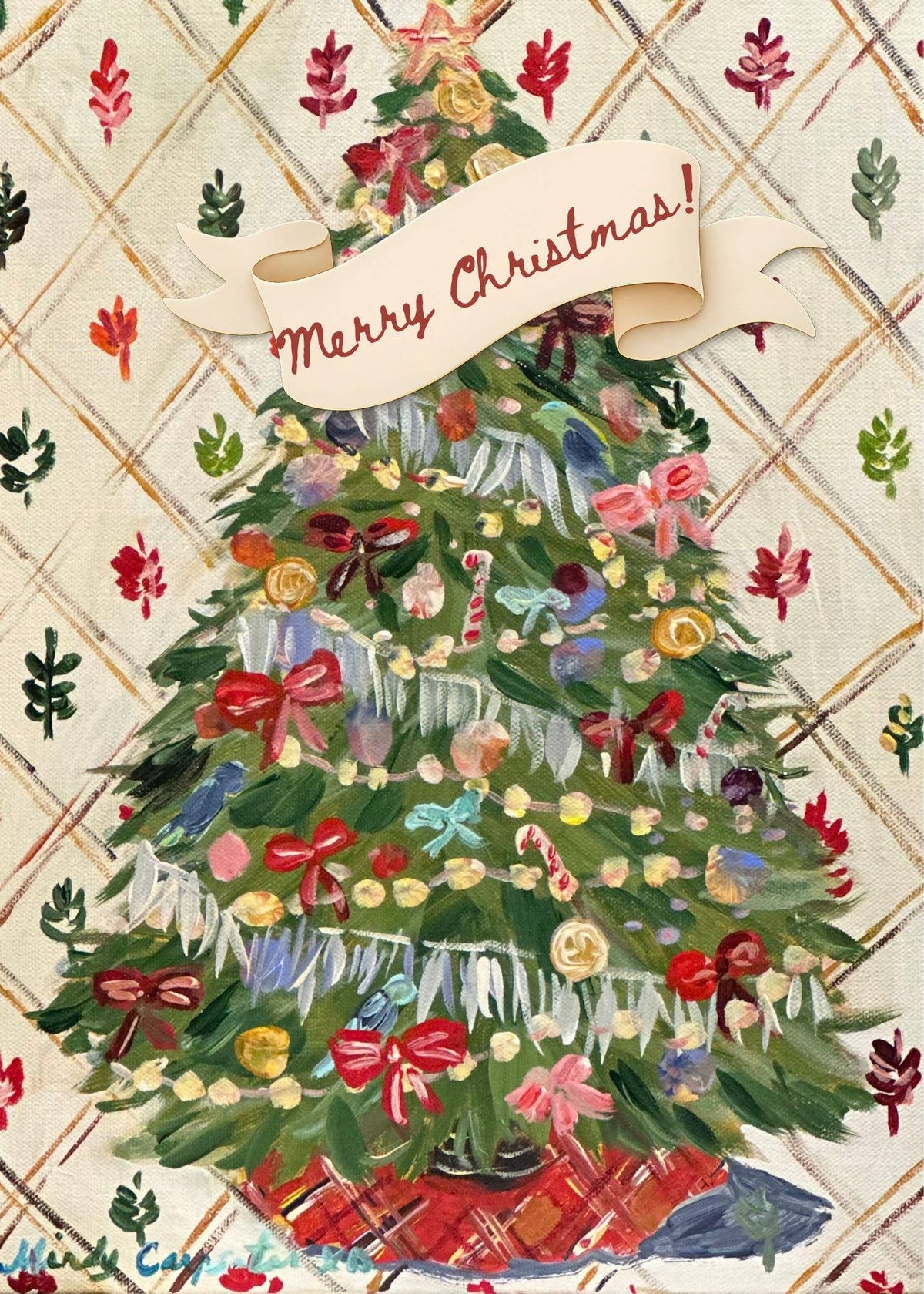 Merry Christmas O'Tannenbaum Greeting Card