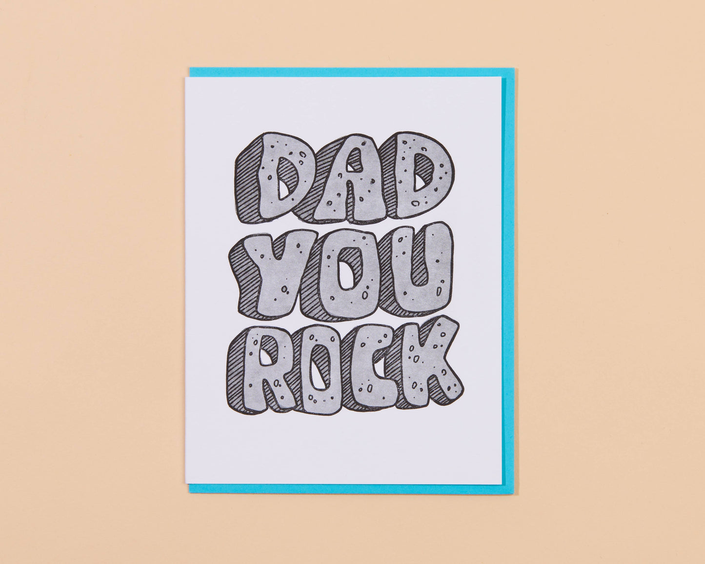 Letterpress Father's Day Card—Dad You Rock