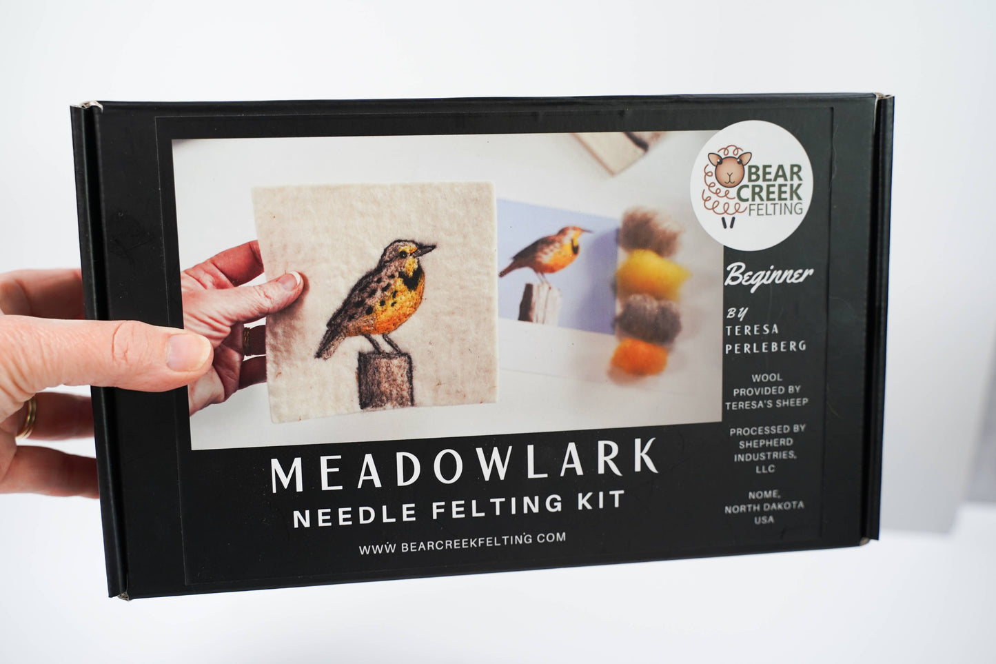 Meadowlark Painting with Wool Needle Felting Kit