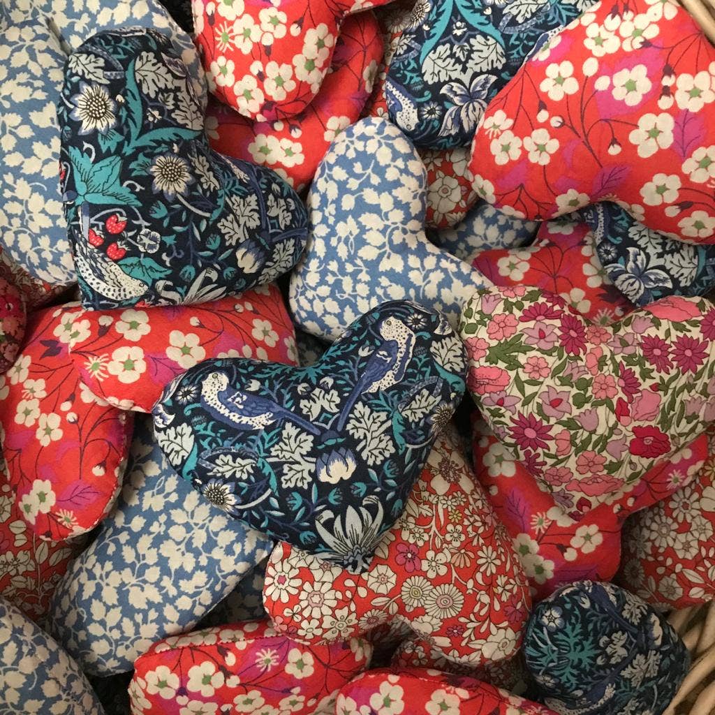 Lavender Heart Sachet - Assorted Liberty Fabrics