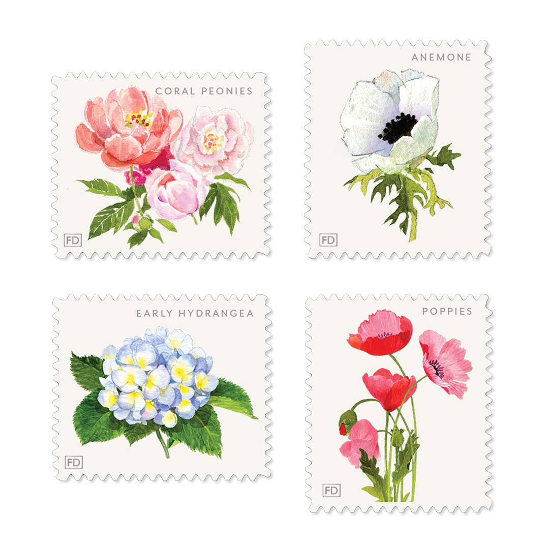 Forever Spring - Decorative Labels - Flower stickers