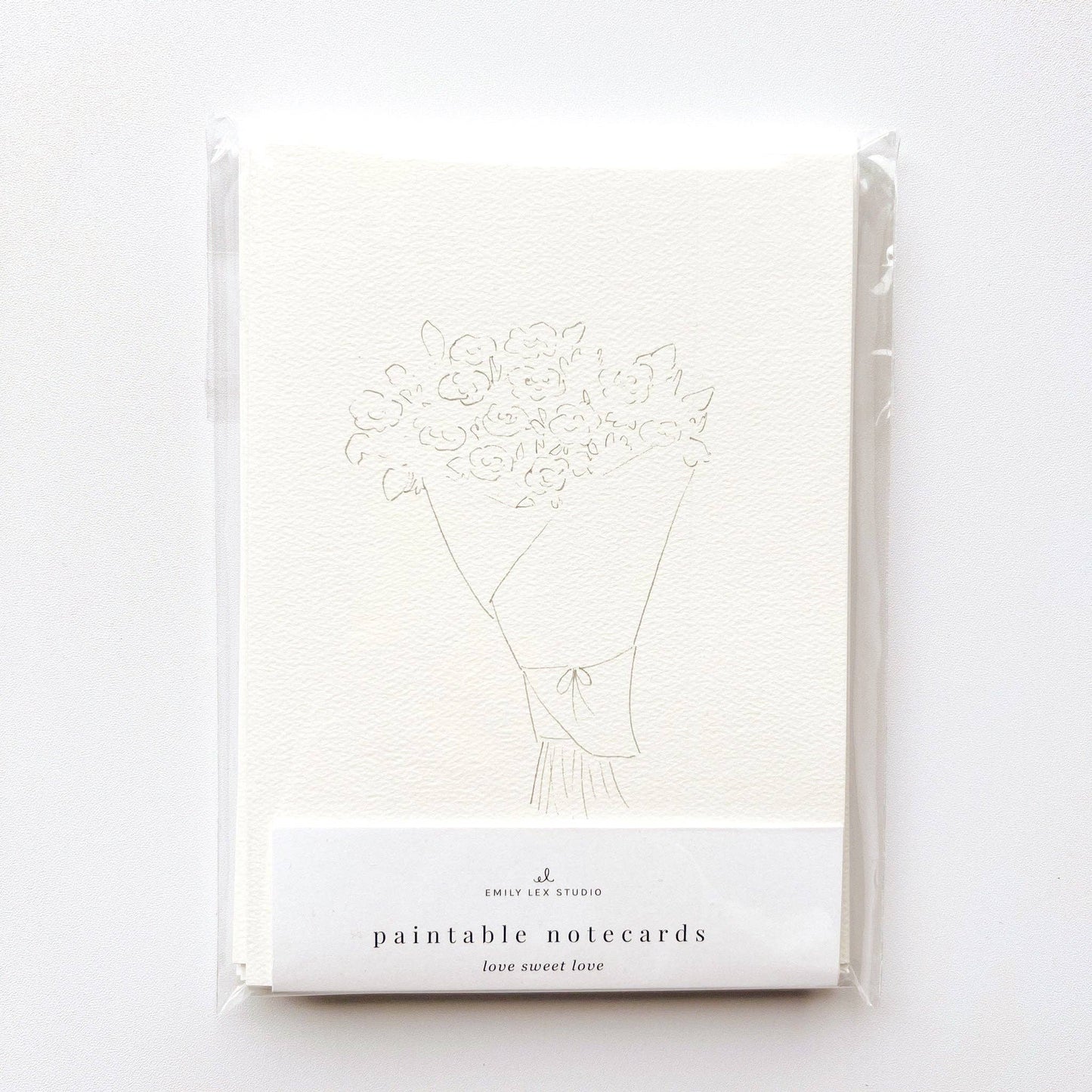 Love Sweet Love Paintable Notecards